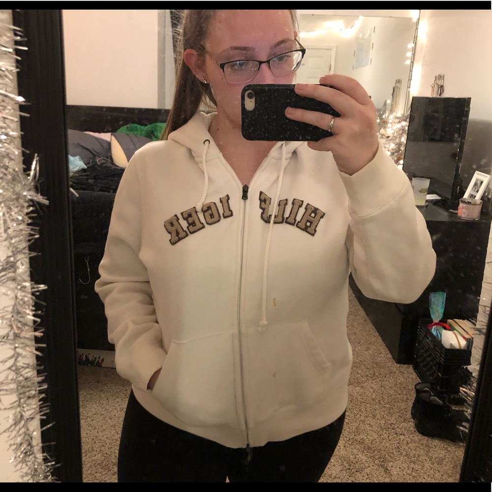 All white Tommy Hill figure jacket